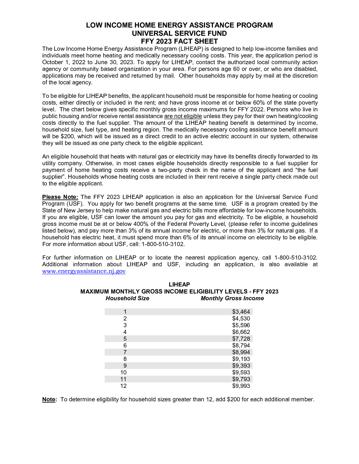 Utility Assistance Programs NJ 211